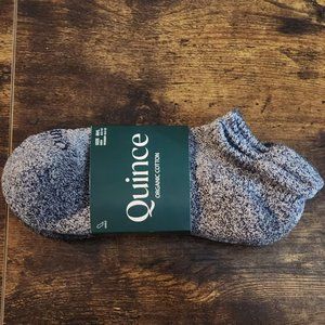 Quince -  Everyday Cotton Marl Ankle Socks Organic Cotton(3 pair); Size M/L